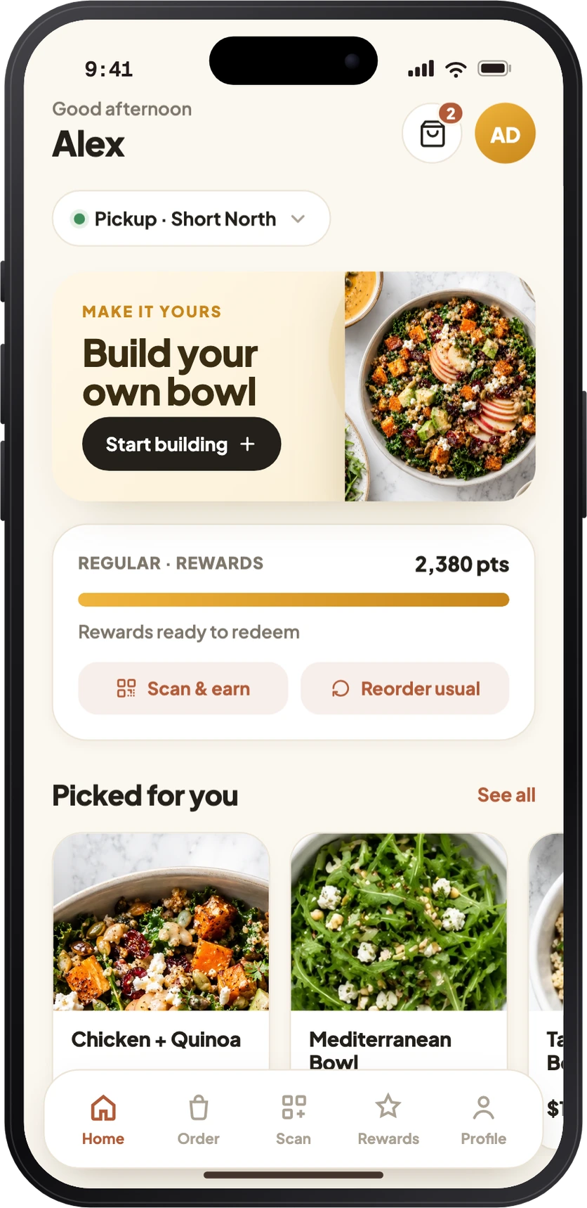Custom app design concept