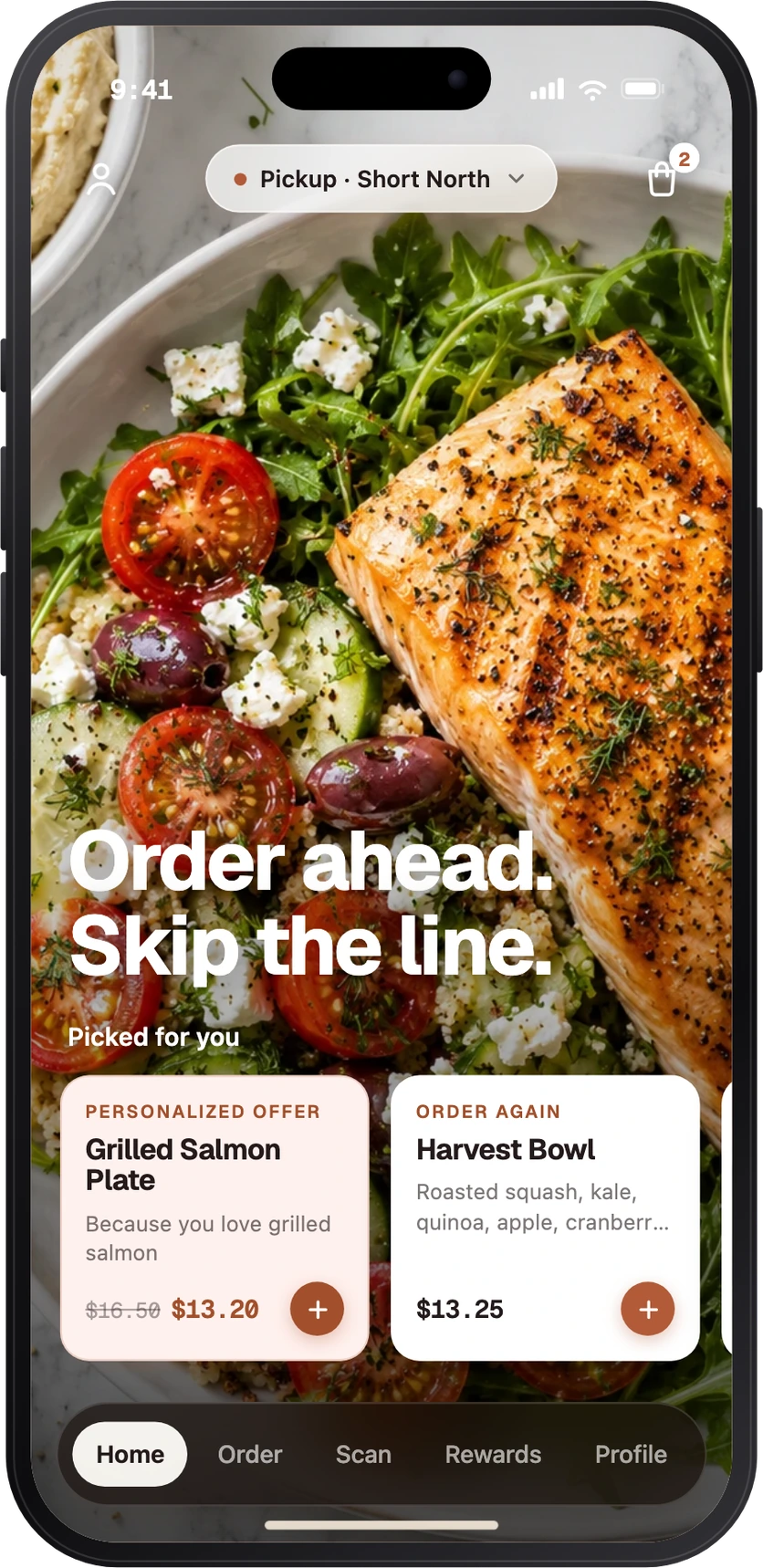 Order-ahead app concept